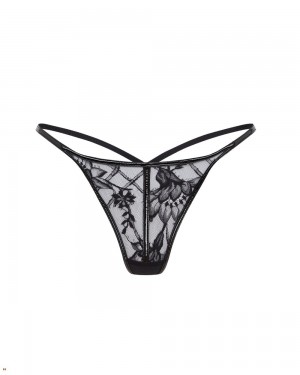 Agent Provocateur Alyss Women's Thong Black | FZWECLV-78