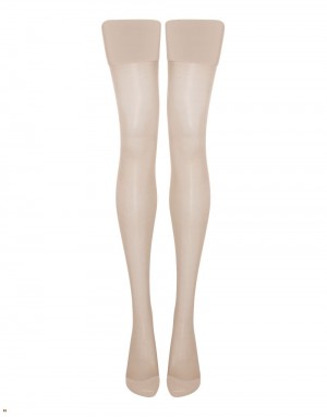 Agent Provocateur Amber Women's Stockings Beige | KRIAMSW-07