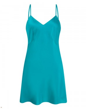 Agent Provocateur Arlette Short Women's Slip Turquoise | AHJISOV-09