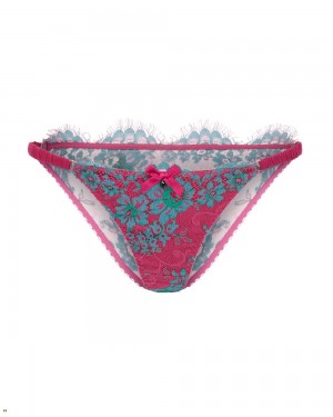 Agent Provocateur Carline Women's Brief Green Fuchsia | IMENHVW-57