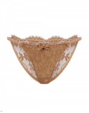 Agent Provocateur Carline Women's Brief Gold | TKMJVYN-28