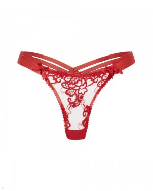 Agent Provocateur Dioni Women's Thong Red | JWDNPMH-78