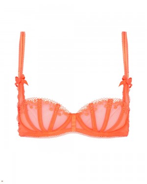 Agent Provocateur Florina Balconette Underwired Women's Bras Orange | MRFTELV-36