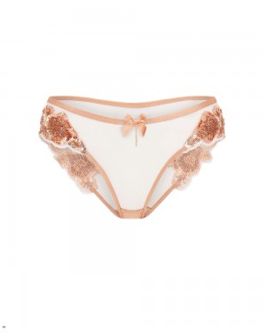 Agent Provocateur Giana Women's Brief Gold | DIFHZYN-90