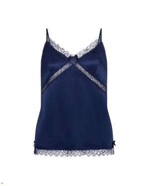 Agent Provocateur Gisele Camisole Women's Pyjamas Navy | VCTIMFP-80