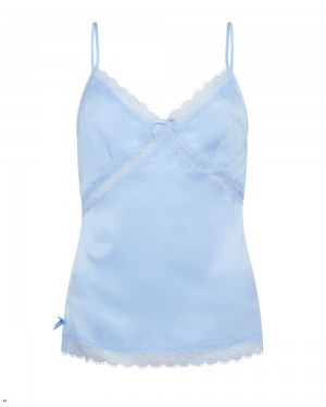 Agent Provocateur Gisele Camisole Women's Pyjamas Blue | ACKEJPR-67