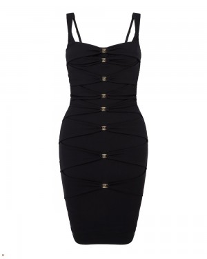 Agent Provocateur Irini Bodycon Women's Dresses Black | DGEOQKX-82