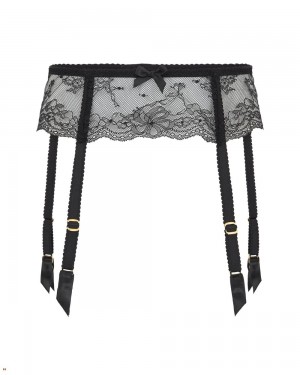 Agent Provocateur Isedora Women's Suspenders Black | COUNIDH-67