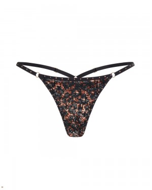 Agent Provocateur Jalo Women's Thong Leopard | ZXMASDK-29