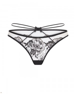 Agent Provocateur Kalia Women's Brief Black Beige | NKTLVWF-36