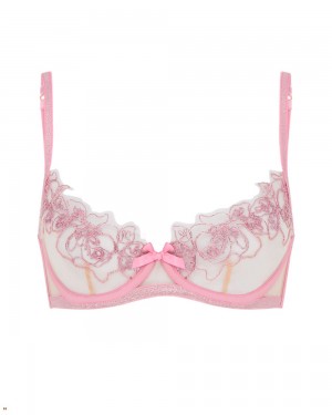 Agent Provocateur Lindie Balconette Underwired Women's Bras Pink | DUFWRLH-17