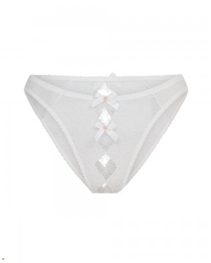 Agent Provocateur Lorna Lace Women's Ouvert White | YLDEVTW-86