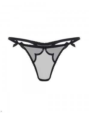 Agent Provocateur Lorna Party Women's Thong Black | IEYZBSP-86