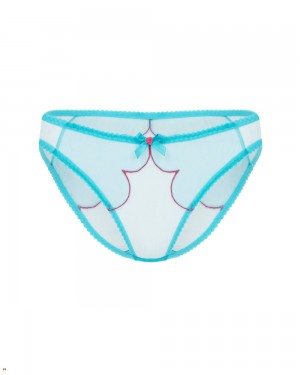 Agent Provocateur Lorna Women's Brief Turquoise Pink | WFVZLTH-75