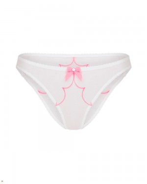 Agent Provocateur Lorna Women's Brief White Pink | QTGRPJM-71