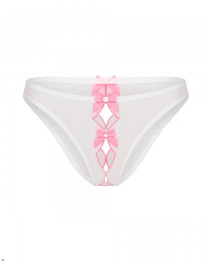 Agent Provocateur Lorna Women's Ouvert White Pink | MXOYAPG-57