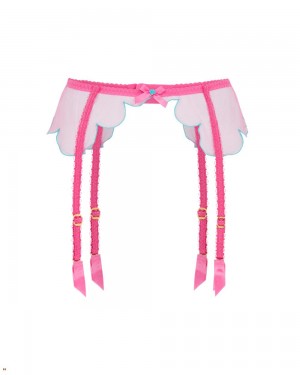 Agent Provocateur Lorna Women's Suspenders Pink | WBKENXF-02