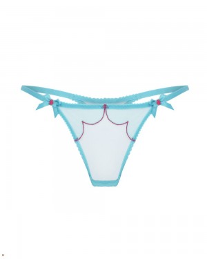 Agent Provocateur Lorna Women's Thong Turquoise Pink | XIOYKLT-51