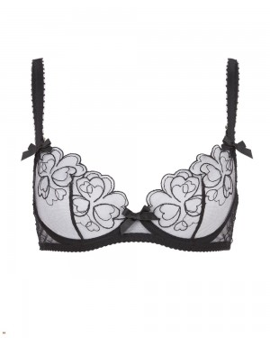 Agent Provocateur Maysie Plunge Underwired Women's Bras Black | TXJBFOU-65