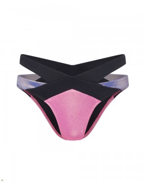 Agent Provocateur Mazzy Women's Bikini Bottom Pink Blue | LWGKAPS-09