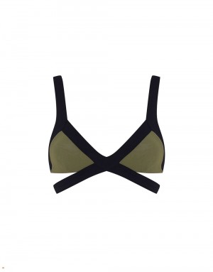 Agent Provocateur Mazzy Women's Bikini Top Olive | SRXIZLA-87