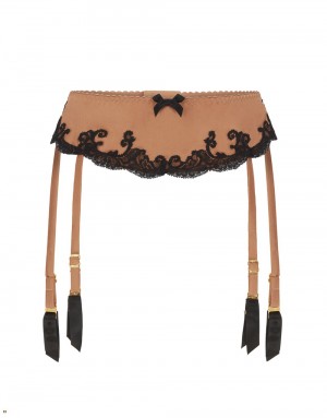 Agent Provocateur Molly Women's Suspenders Gold | OKYRWPU-01