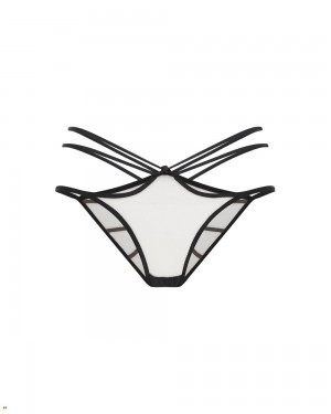 Agent Provocateur Ozara Women's Brief Black Beige | PIWXACO-82