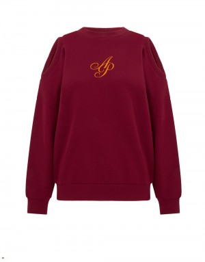 Agent Provocateur Rayley Women's Sweatshirts Red | IFZKCBV-29