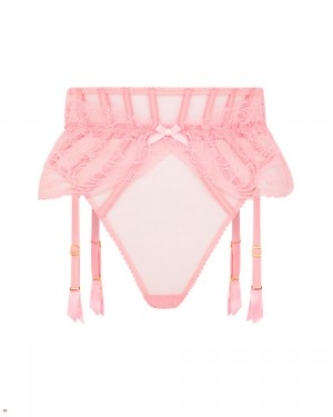 Agent Provocateur Rozlyn Suspender Women's Thong Pink | IOJZEDF-97