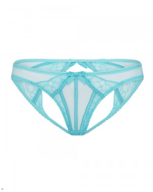 Agent Provocateur Rozlyn Women's Ouvert Turquoise | MFUXTJE-15