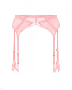 Agent Provocateur Rozlyn Women's Suspenders Pink | AHBGILJ-53