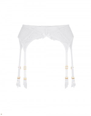 Agent Provocateur Rozlyn Women's Suspenders White | UJICRXS-45