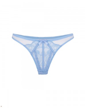 Agent Provocateur Rozlyn Women's Thong Blue | CRXNZJI-62