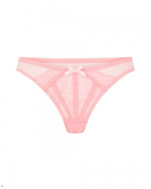 Agent Provocateur Rozlyn Women's Thong Pink | TRFBDHO-23