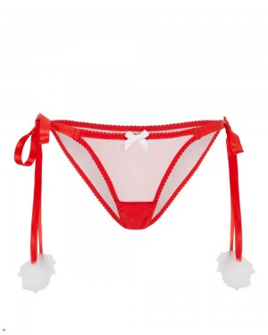 Agent Provocateur Santa Baby Women's Brief Red White | XGMYHLC-17