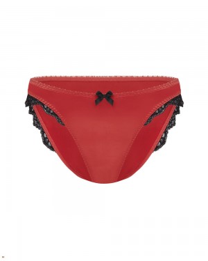 Agent Provocateur Sloane Women's Brief Red Black | DQGLTIZ-36