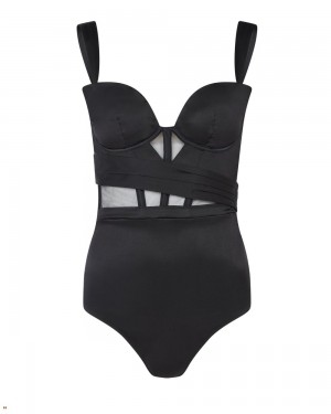 Agent Provocateur Thoria Body Women's Playsuits Black | HRXWNVL-51