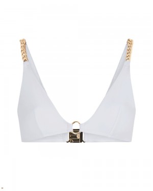 Agent Provocateur Trixy Women's Bikini Top White Gold | DUJQHEN-97