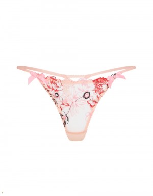 Agent Provocateur Zuri Women's Thong Pink | ZRLYXCA-94