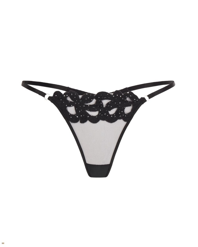 Agent Provocateur Angelinna Women\'s Thong Black | SYAKWMF-16