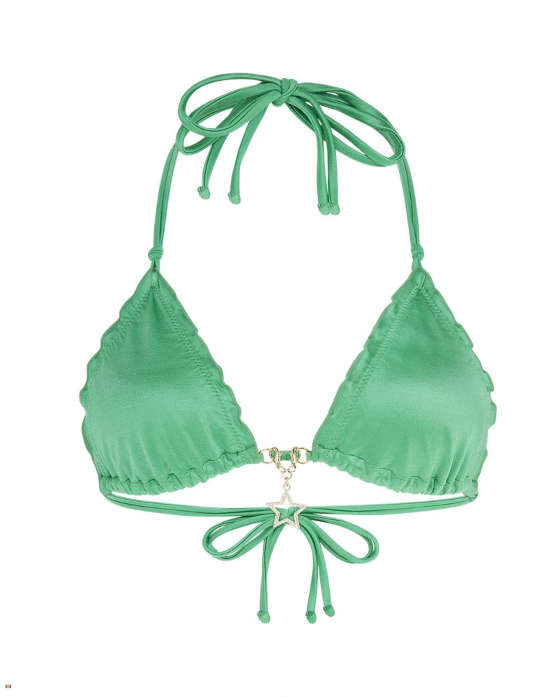 Agent Provocateur Berry 1 Women\'s Bikini Top Green | QHAXDBP-24