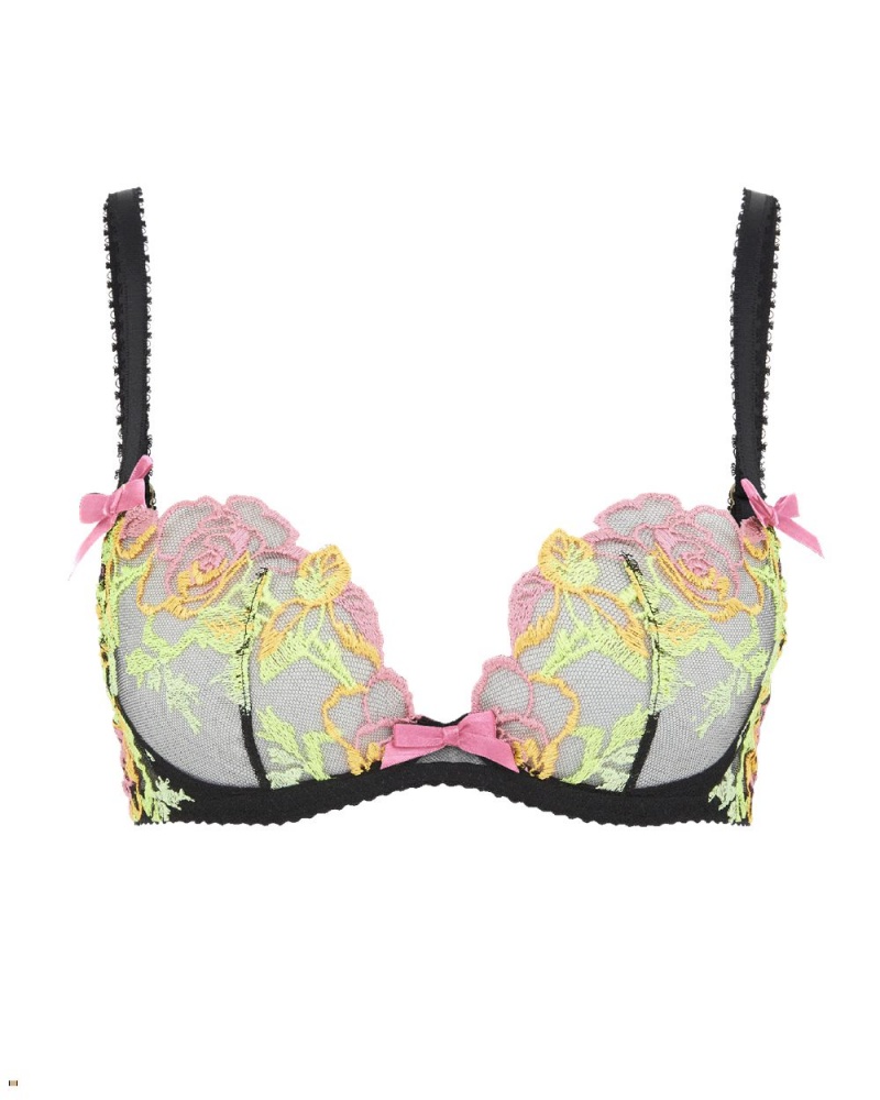 Agent Provocateur Callypso Plunge Underwired Women\'s Bras Black | GOBVFRQ-16