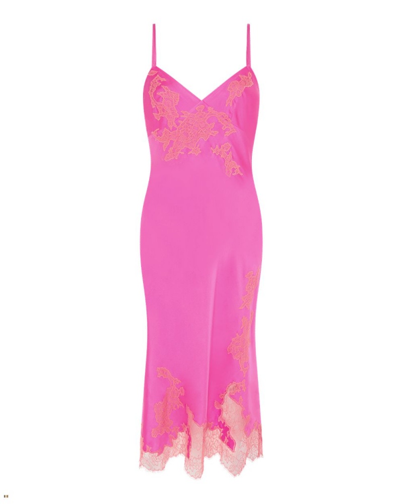 Agent Provocateur Christi Long Women\'s Slip Pink | BYWSKTJ-56