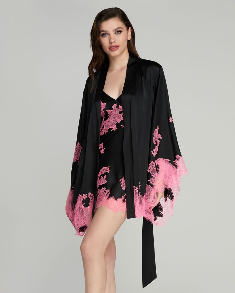 Agent Provocateur Christi Short Kimono Women's Pyjamas Pink | WMSDTGZ-68