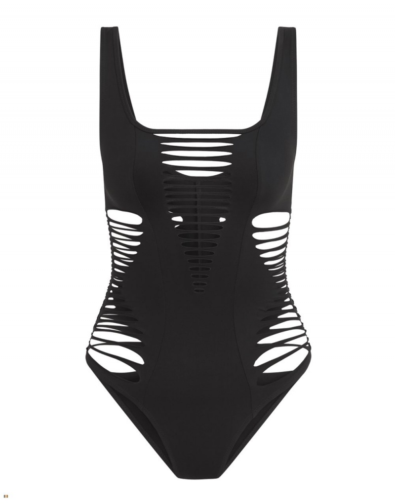 Agent Provocateur Dakotta Women\'s Swimsuits Black | VIRKDPC-94