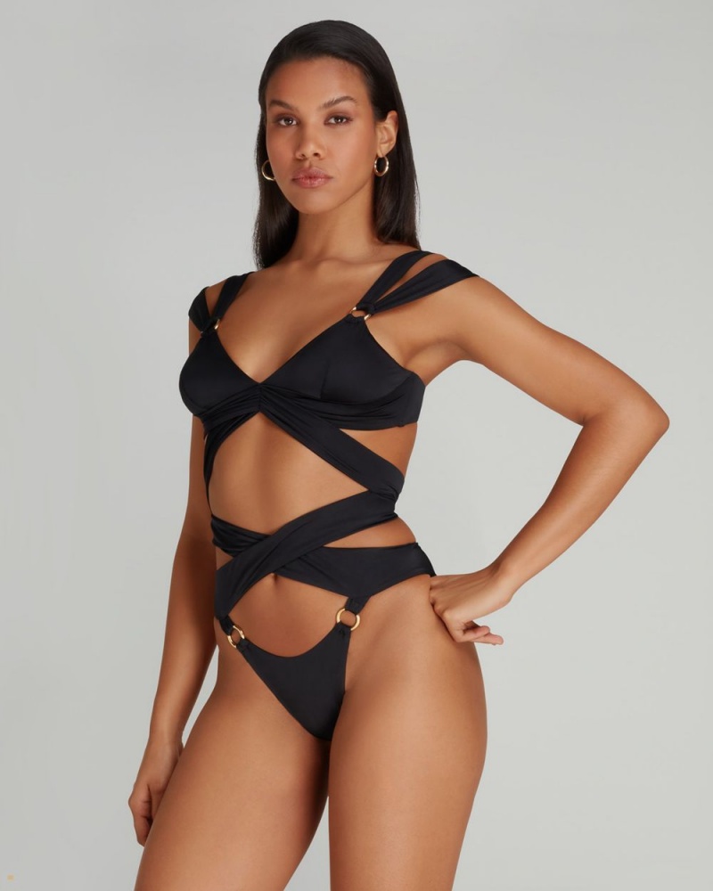 Agent Provocateur Desiray Women's Swimsuits Black | DSQLFAB-89