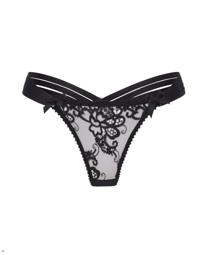 Agent Provocateur Dioni Women\'s Thong Black | CKMHNOA-32