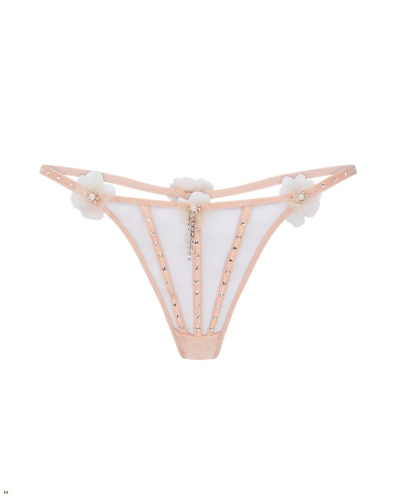 Agent Provocateur Evangelene Women\'s Thong Beige | MPHIZRB-02