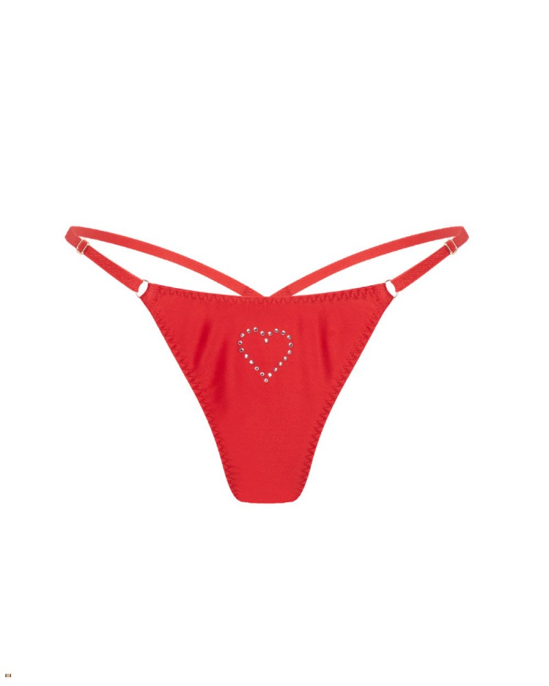 Agent Provocateur Fabi Heart 3 Pack Set Women\'s Thong Pink | WGRQPBJ-20