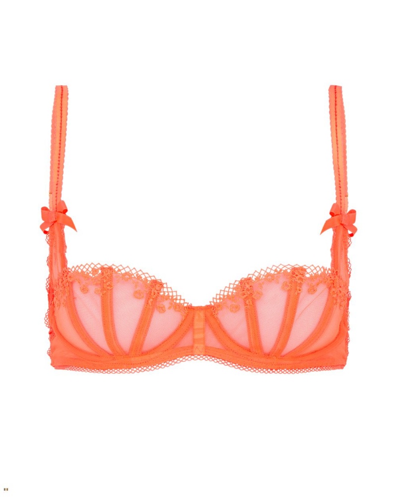 Agent Provocateur Florina Balconette Underwired Women\'s Bras Orange | MRFTELV-36